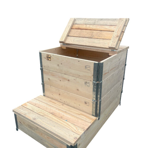 Composteur couvercle ouvert