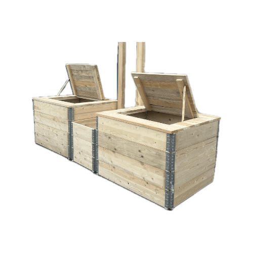 Composteur en bois collectif