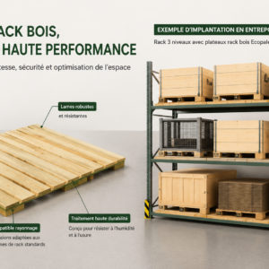 Plateau bois pour rack sur-mesure