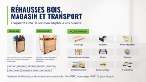 Rehausses bois - Industrie et Magasin