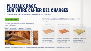 Plateau bois pour rack sur-mesure