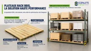 Plateau bois pour rack sur-mesure